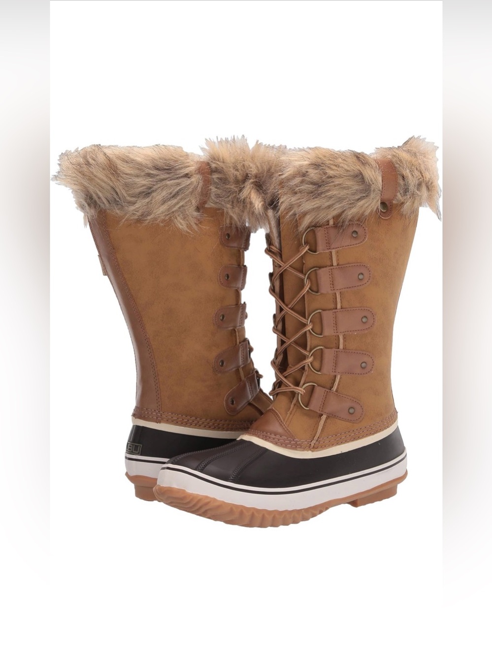 JBU Ella Waterproof Winter Lace-Up Women's Boots - 8